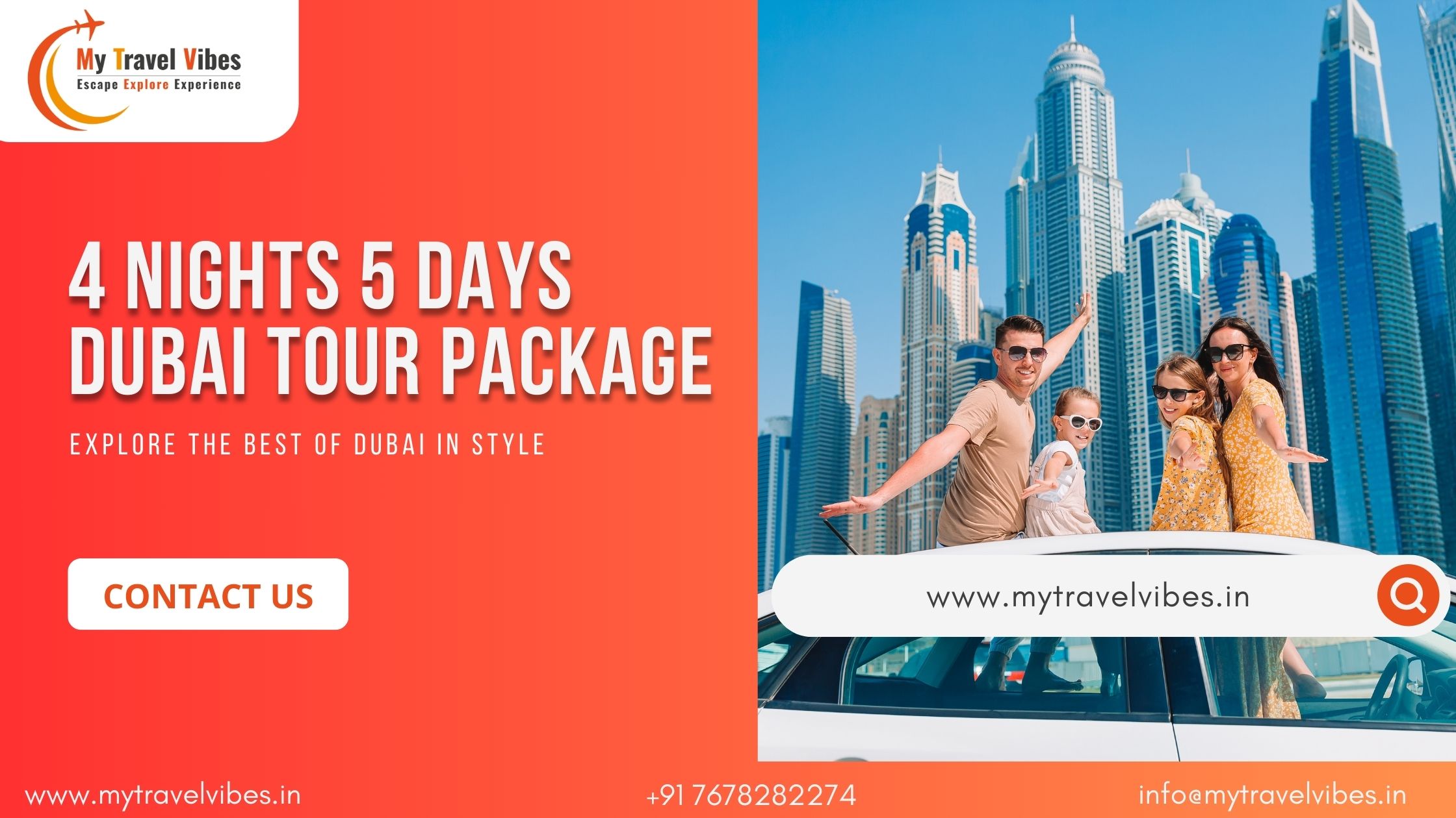 4 Nights 5 Days Dubai Tour Package: Explore the Best of Dubai in Style